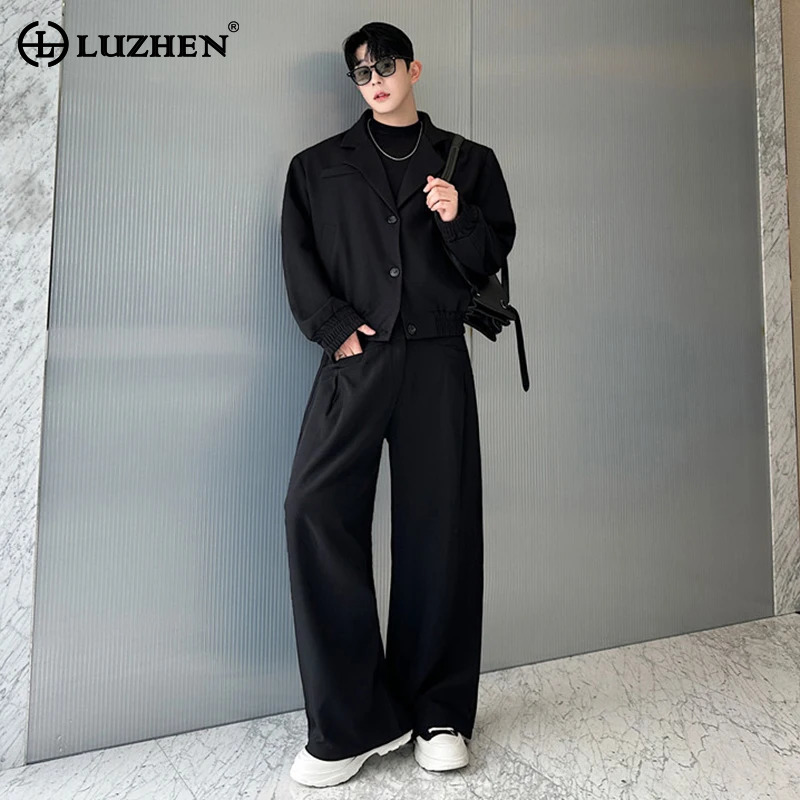 Street Fashion For Man - 루젠 스프링 블레이저 넥 캐주얼 재킷