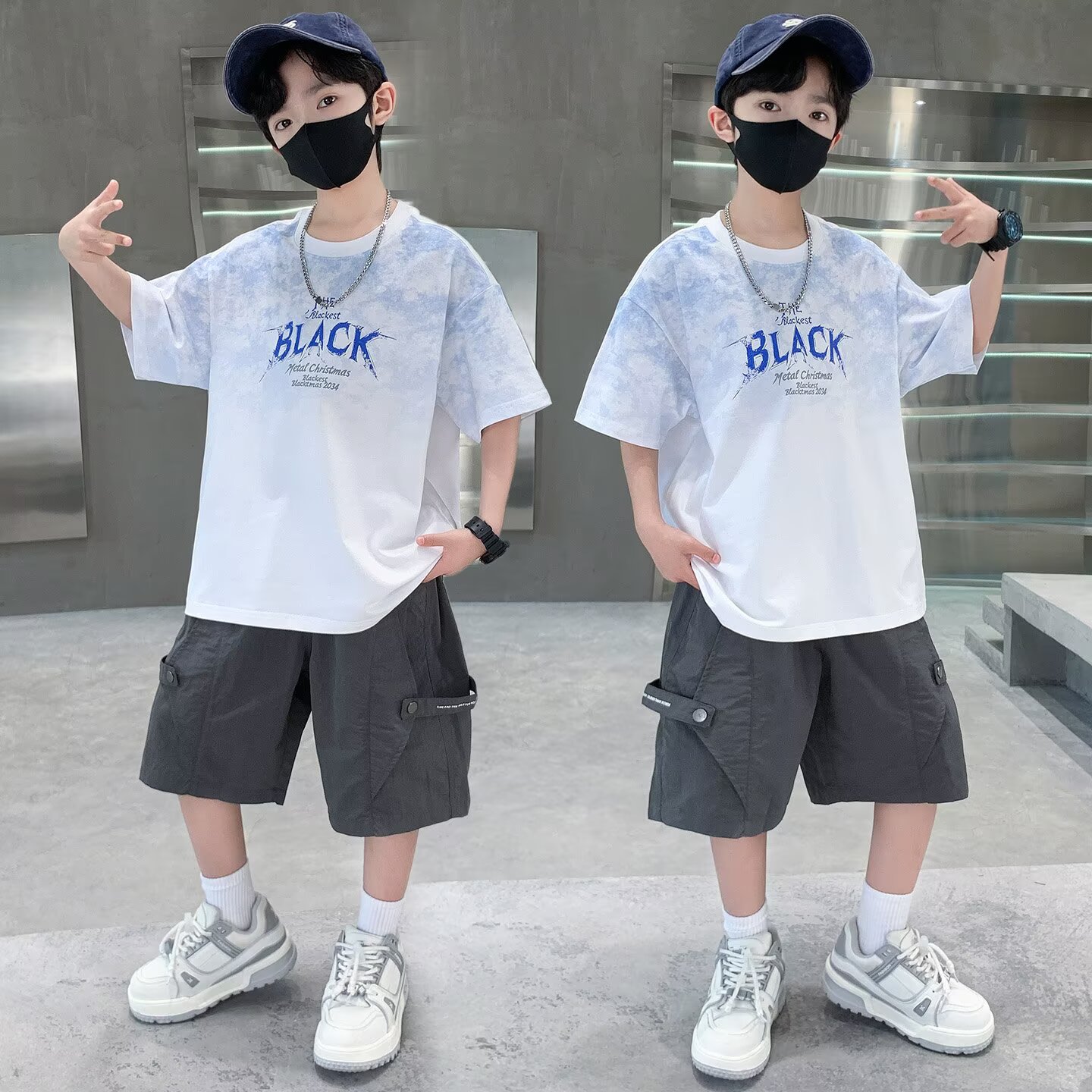 Street Fashion Japan 2025 - 새로운 여름 남아 정장 120-170 일본