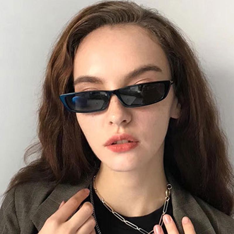 Street Fashion Glasses - 작은 직사각형 선글라스 패션 여성 레트로