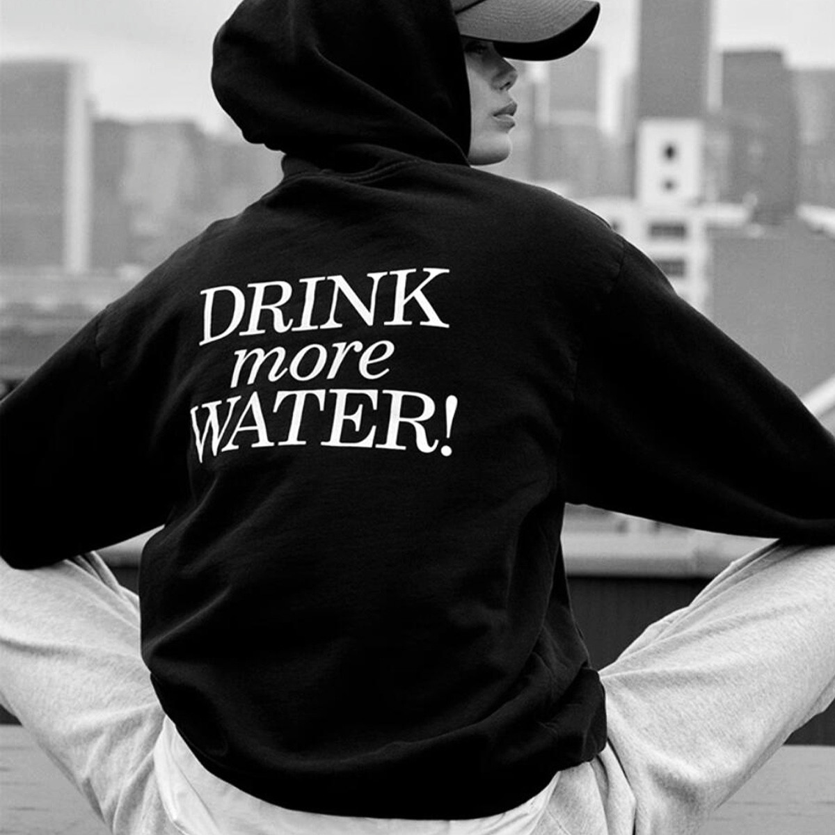 헬스 클럽 뉴욕 글자 프린트 블랙 오버사이즈 후드 여성 - Street Style New York Fashion 리뷰 및 가격