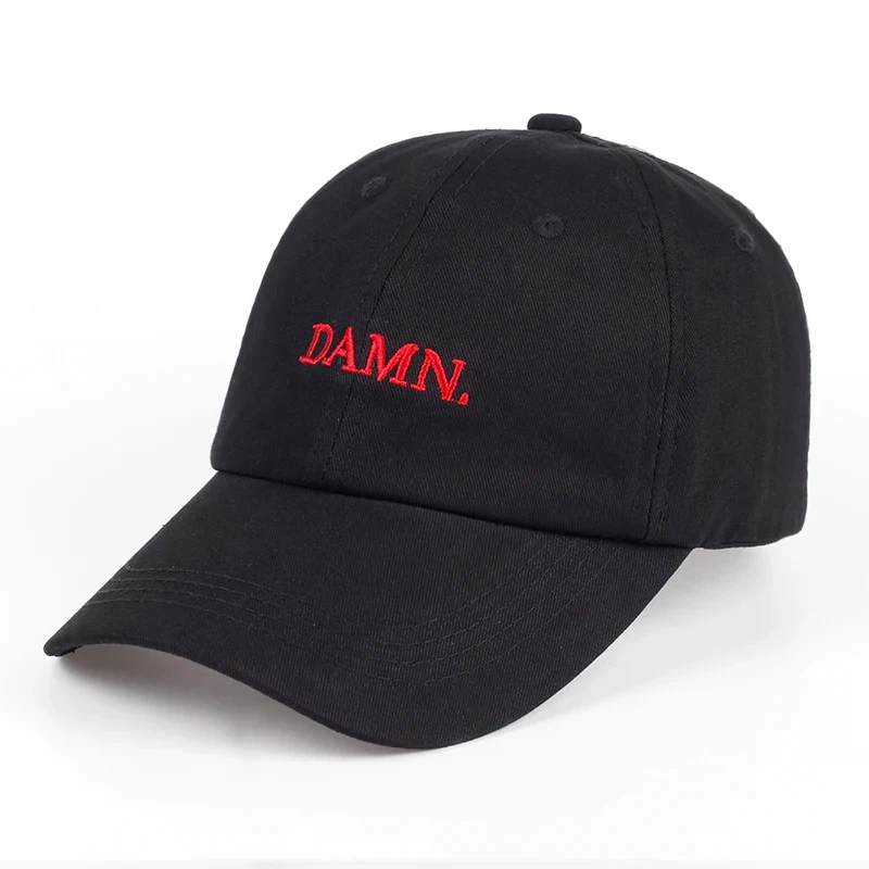남녀공용 자수 DAMN 모자. 아빠 모자 힙합 스티치  - Street Fashion Loverboy Hat 리뷰 및 가격