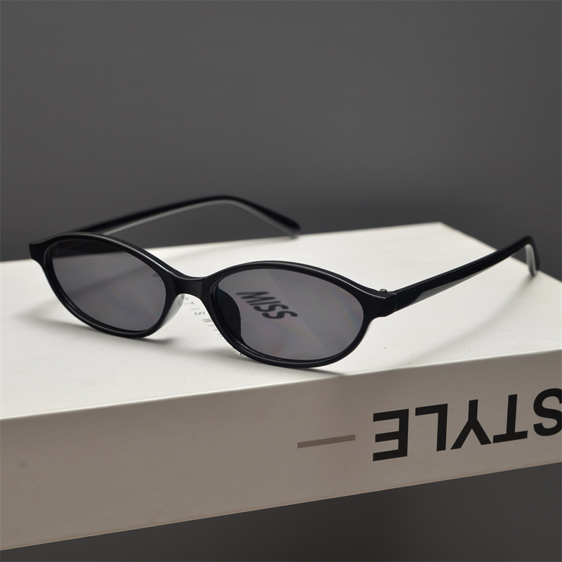 여성용 새로운 레트로 타원형 고양이 눈 선글라스 Y2k - Street Fashion Glasses 리뷰 및 가격