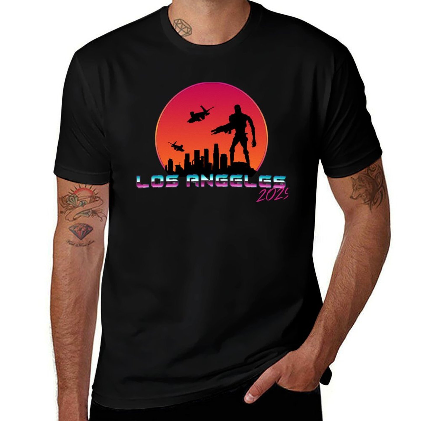 로스앤젤레스 2029 티셔츠 스트리트 패션 캐주얼 티셔 - Street Fashion Los Angeles 리뷰 및 가격