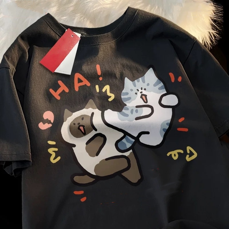 ZAZOMDE 2025 재미있는 고양이 프린트 고밀도  - Street Fashion Japan 2025 리뷰 및 가격