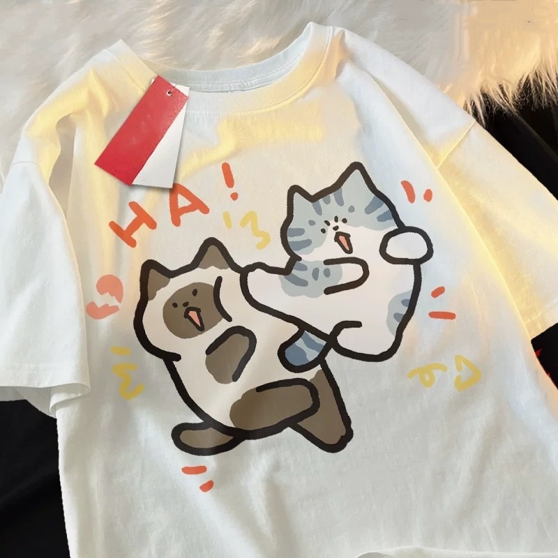 ZAZOMDE 2025 재미있는 고양이 프린트 고밀도  - Street Fashion Japan 2025 리뷰 및 가격