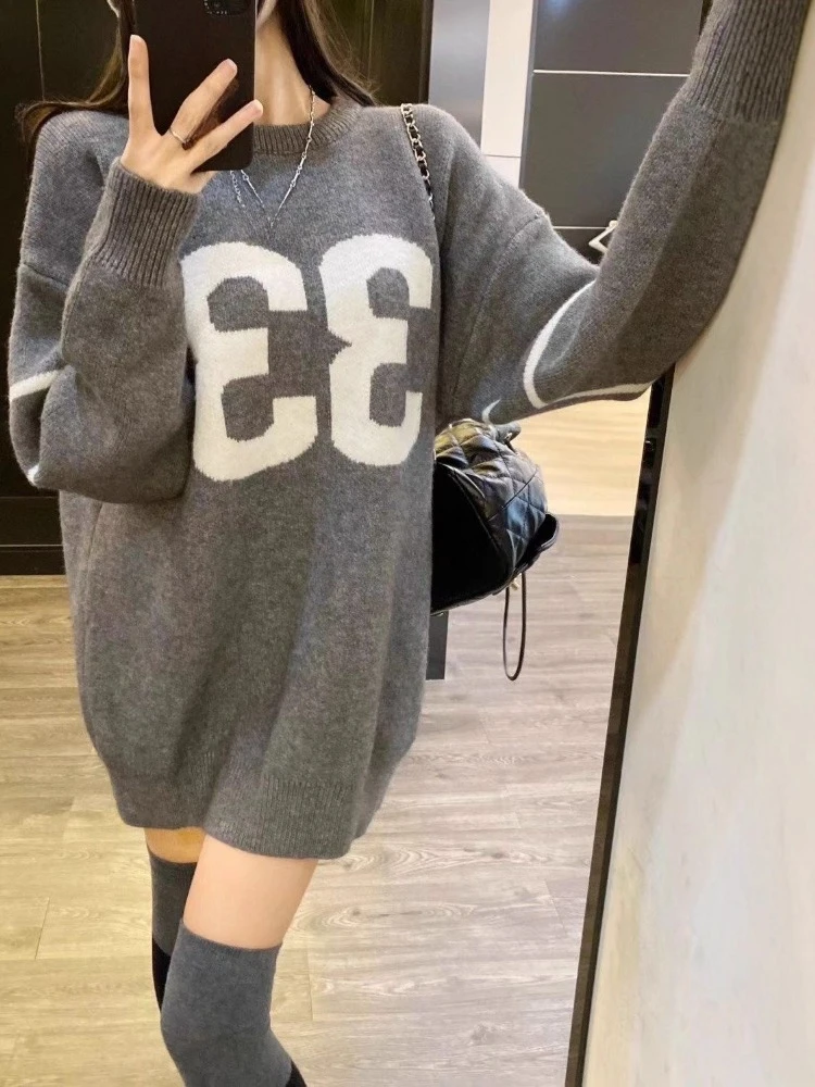 Y2K 빈티지 니트 스웨터 여성 2025, 그로즈드 하 - Fashion Streetwear 리뷰 및 가격