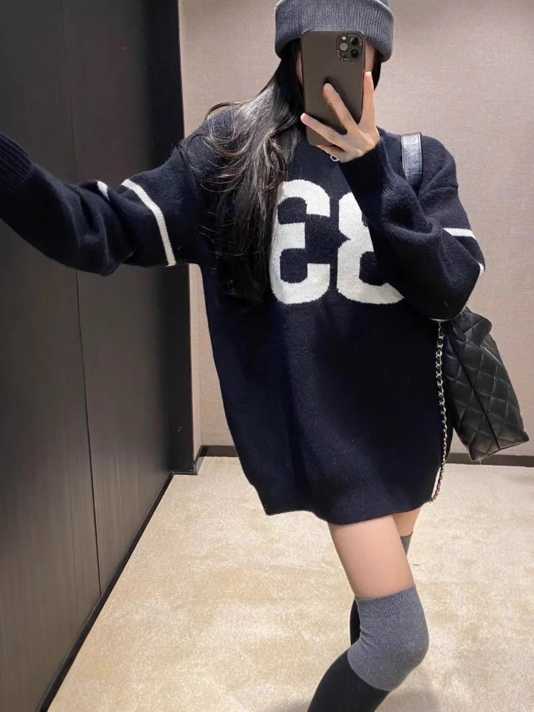 Y2K 빈티지 니트 스웨터 여성 2025, 그로즈드 하 - Fashion Streetwear 리뷰 및 가격