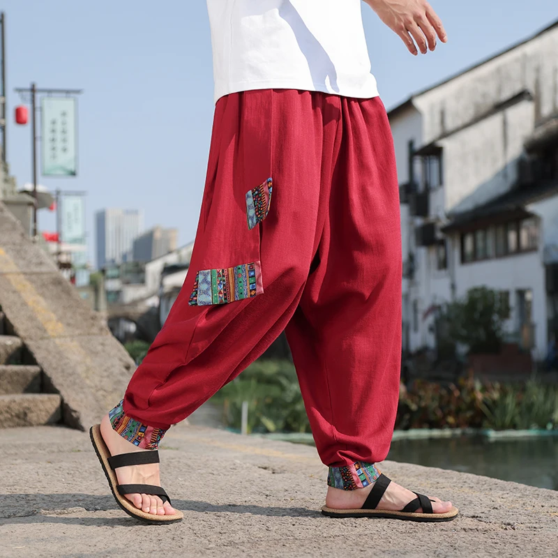 2026 중국 스타일 남성 레트로 와이드 레그 팬츠 루 - Street Fashion In Chinese 리뷰 및 가격