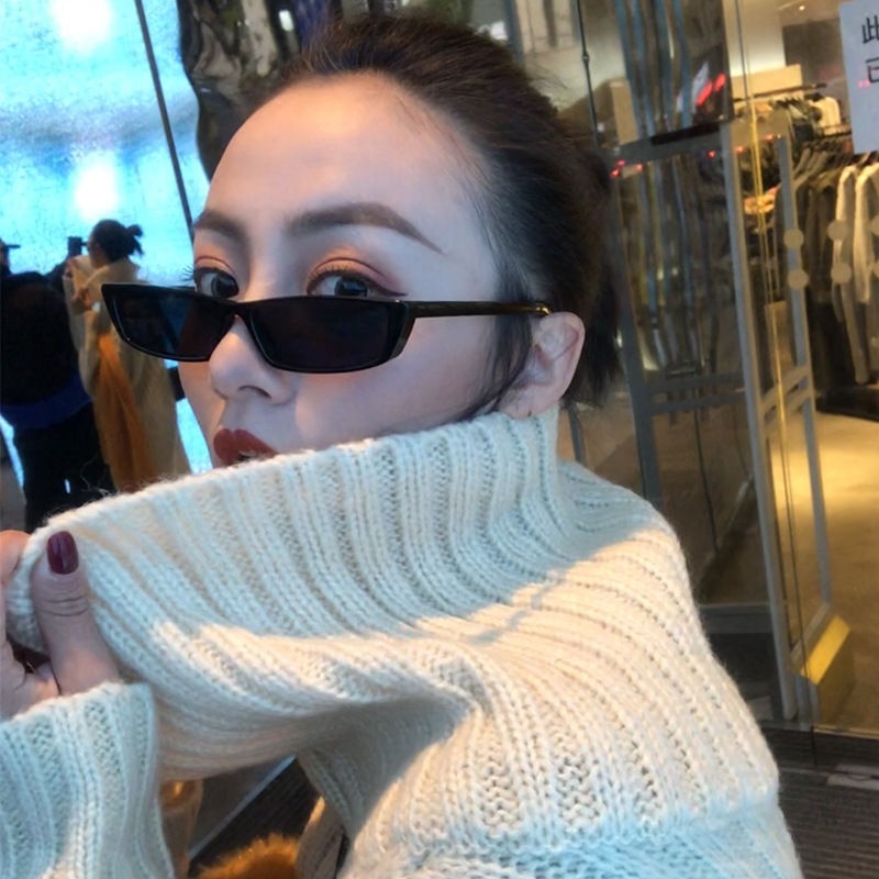 작은 직사각형 선글라스 패션 여성 레트로 작은 프레임  - Street Fashion Glasses 리뷰 및 가격