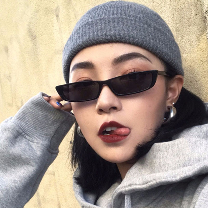 작은 직사각형 선글라스 패션 여성 레트로 작은 프레임  - Street Fashion Glasses 리뷰 및 가격