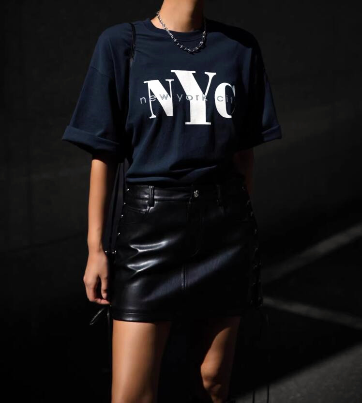여성용 아메리칸 레트로 스타일, 뉴욕 시티 글자 인쇄  - Street Style New York Fashion 리뷰 및 가격